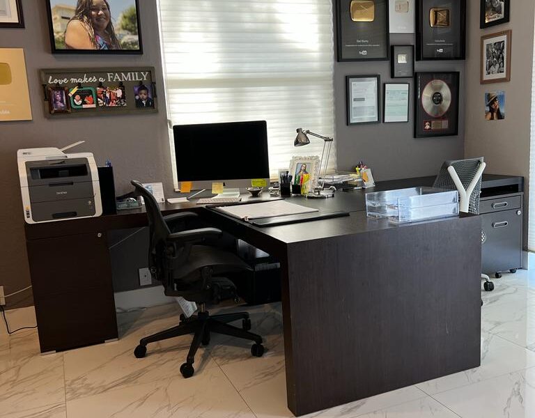 Home Office Organization - Before & After