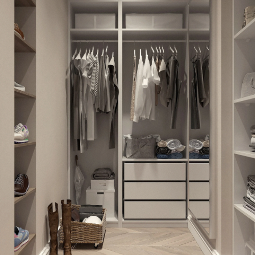 Organizó tu closet logrando que sea un espacio armonioso.