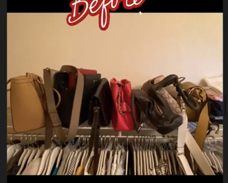 Master Closet organizing