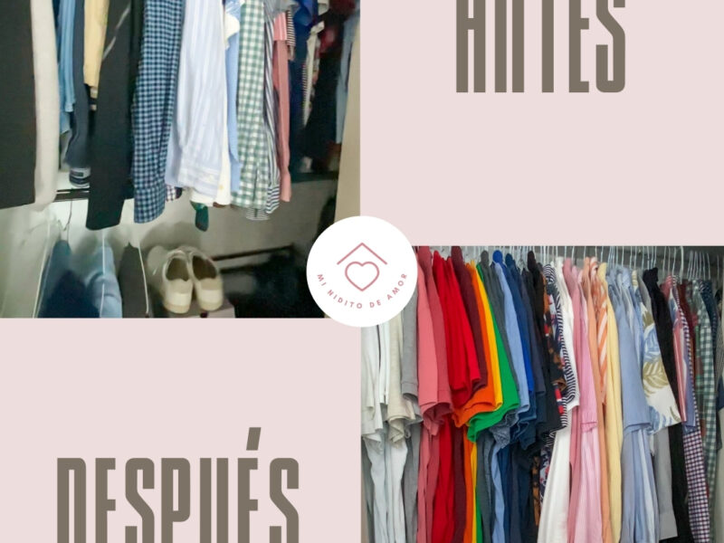 Te ayudo a organizar tu clóset como tus padres hubieran querido ayudarte.