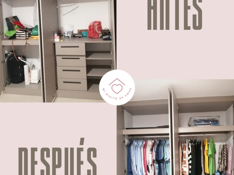 Te ayudo a organizar tu clóset como tus padres hubieran querido ayudarte.