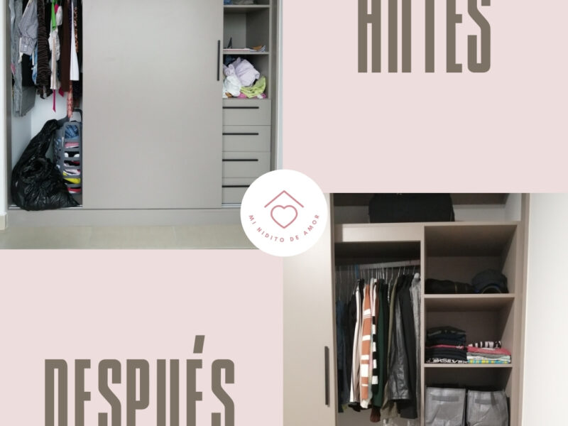 Te ayudo a organizar tu clóset como tus padres hubieran querido ayudarte.