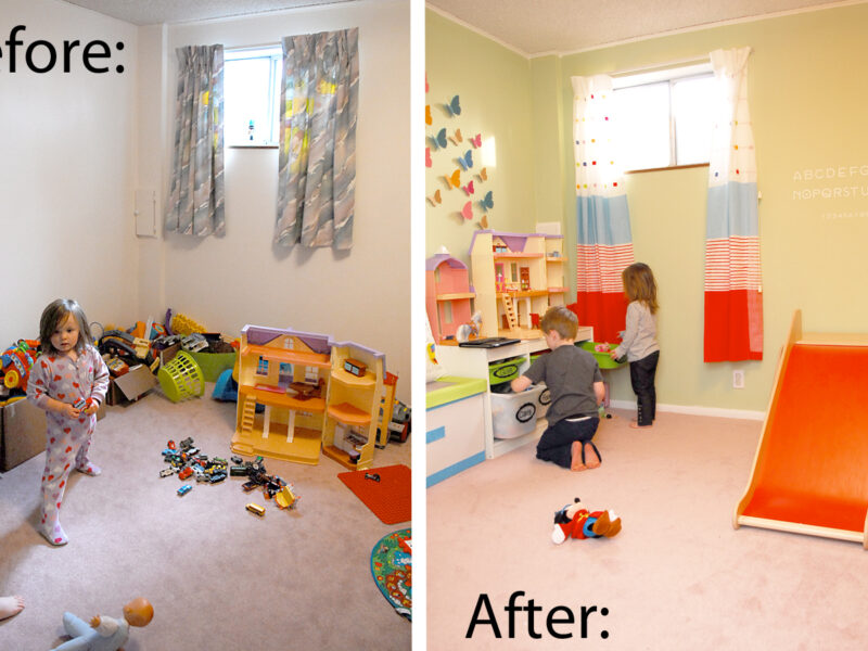 Toys everywhere, an environment that doesn't invite play! ...Juguetes por todas partes, un ambiente que no invita a jugar!