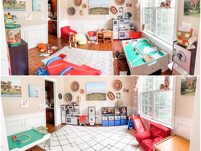 Toys everywhere, an environment that doesn't invite play! ...Juguetes por todas partes, un ambiente que no invita a jugar!